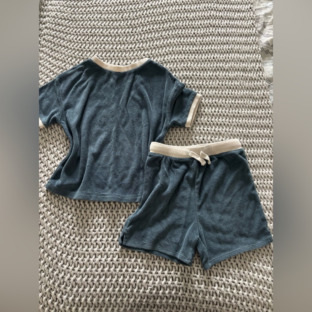 Kids Blue and Cream Set